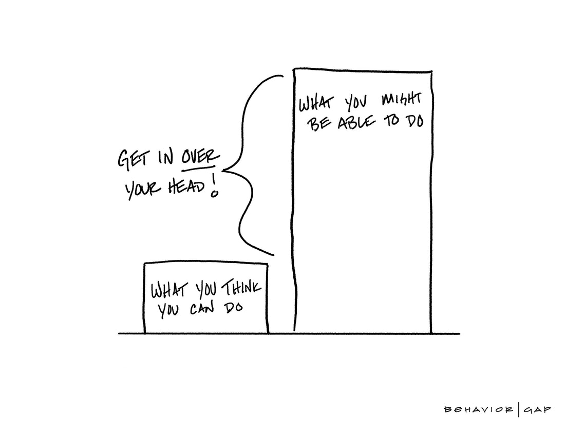 Carl Richards Behavior Gap Want to Get Smarter Fast? Get In Over Your Head.