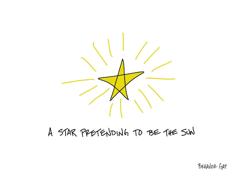 Carl Richards Behavior Gap A Star Pretending
