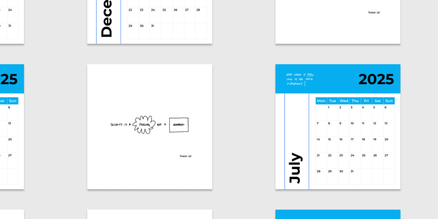 2025 Behavior Gap Calendar
