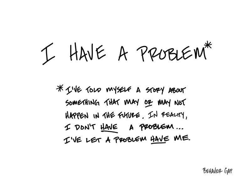 Carl Richards Behavior Gap Problems Are Stories