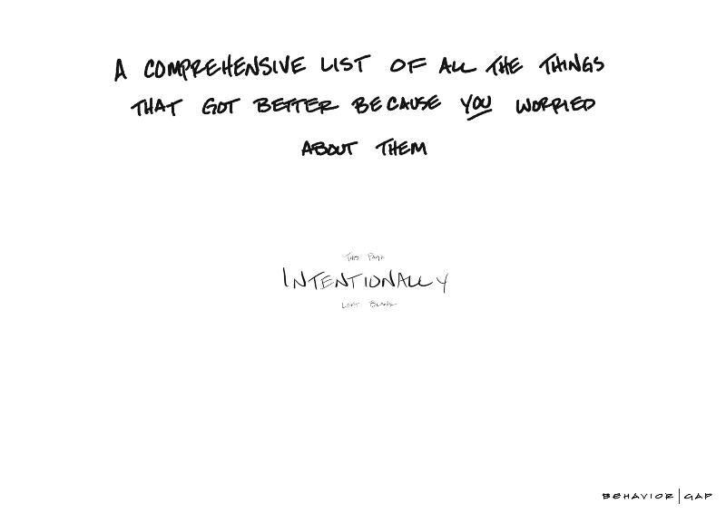 Carl Richards Behavior Gap List of Things That Worry Fixed