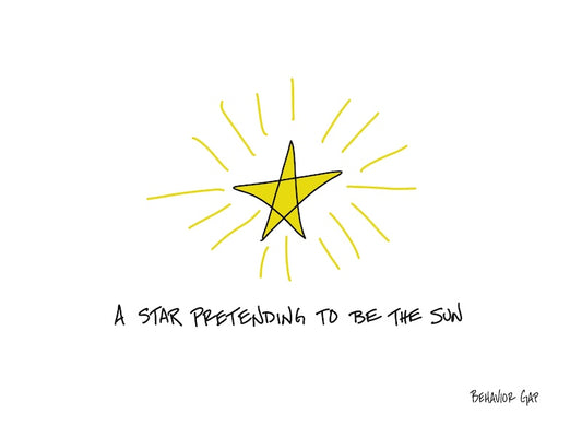 Carl Richards Behavior Gap A Star Pretending