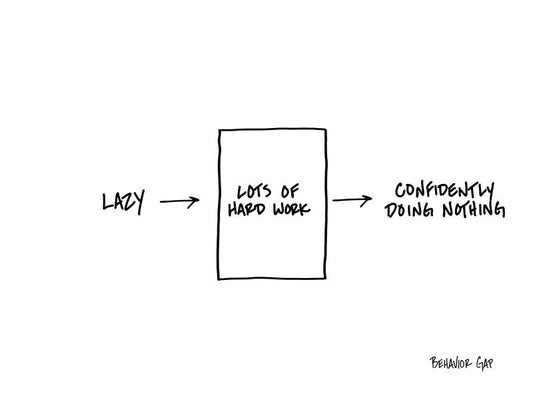 Carl Richards Behavior Gap Actively Doing Nothing