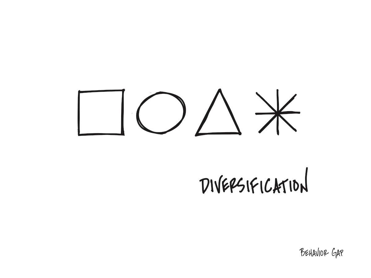 Carl Richards Behavior Gap Diversification