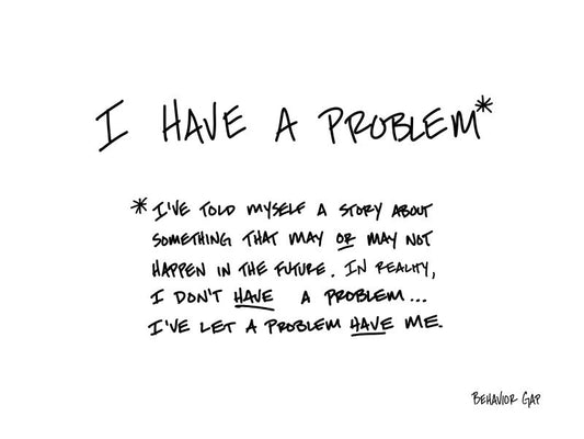 Carl Richards Behavior Gap Problems Are Stories