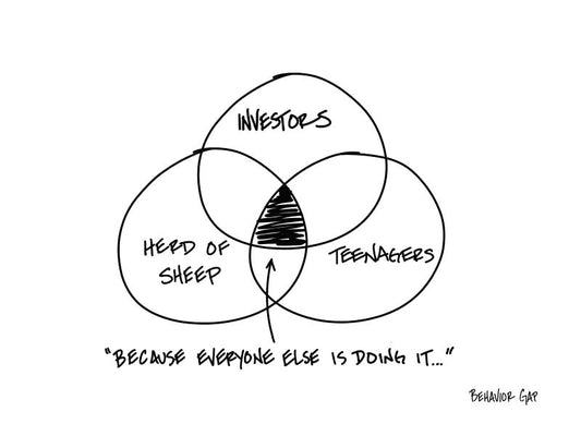 Carl Richards Behavior Gap The Herd Paradox