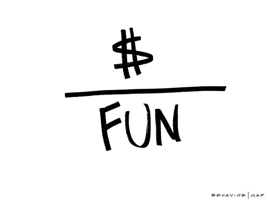 Carl Richards Behavior Gap Cost Per Unit of Fun